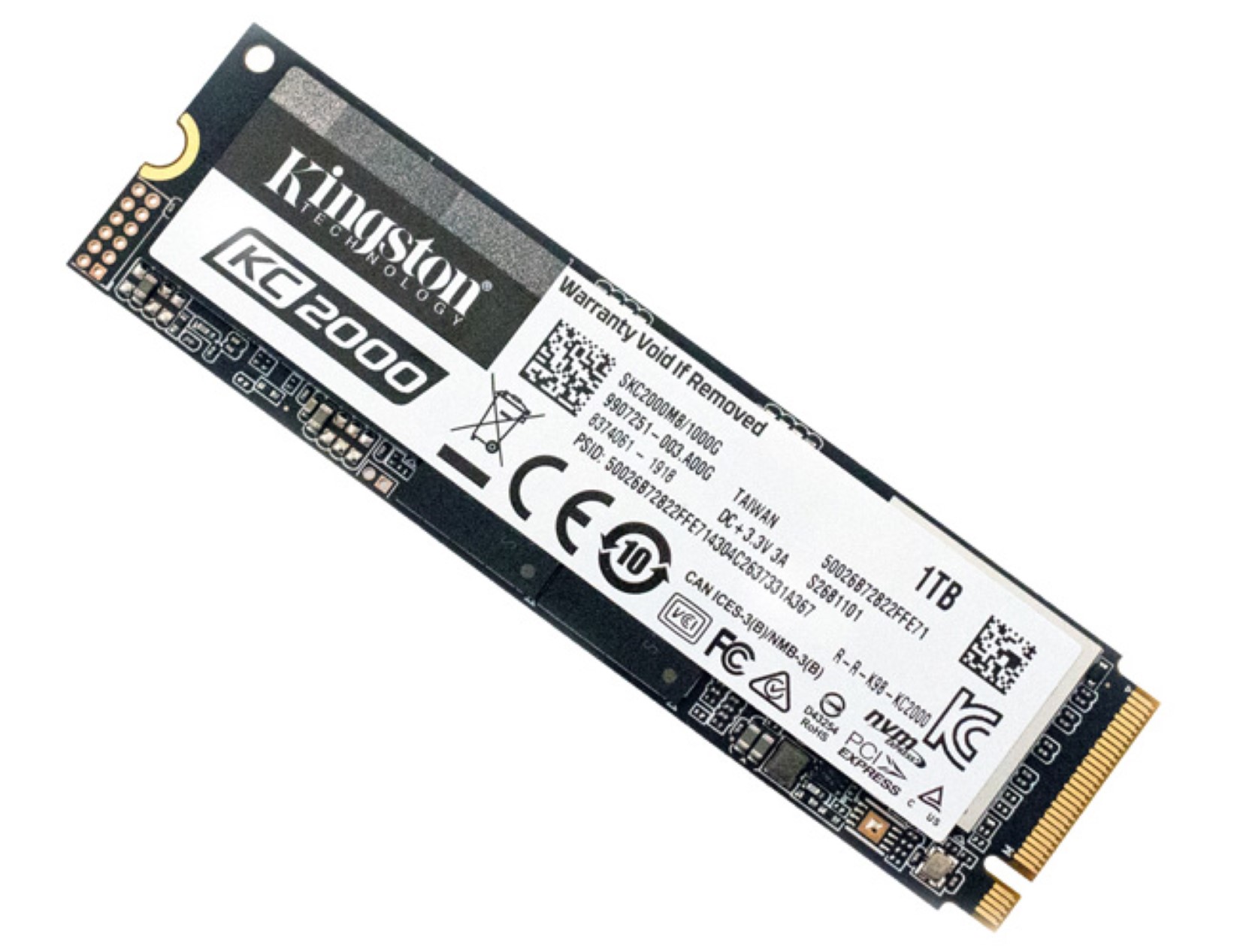 SSD Kingston SKC2000 1TB NVMe M.2 2280 PCIe Gen 3 x 4